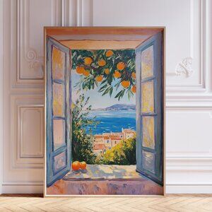 Beachy Coastal Wall Art Print Poster